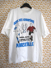 Tee Shirt Olympique Marseille Milan Ac 1993 Munich coupe champion OM Vintage - M