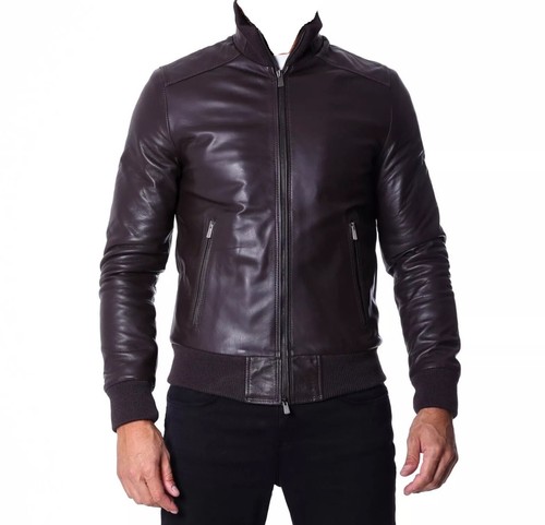 Blouson cuir véritable homme