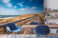 Papier Peint Photo Fin Plage Mer 3,75m Largeur X 2,50m Hauteur 150g Étoffe