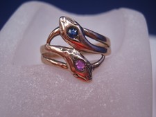 Anneau Antique 333 Or Serpent