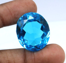 Naturel Topaze Bleu 96 CT