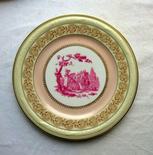 Assiette porcelaine signée Bernardeau Limoges: Scène romantique, n°3