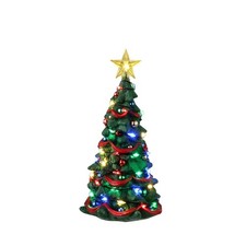Arbre noël joyeux lemax - noël,