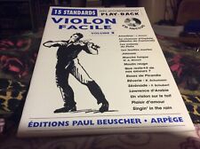 Méthode  15 standards VIOLON  avec accompagnement PLAY BACK  CD INCLUS 