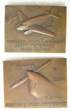 RR MEDAILLE 1942  LE MILLIEME AVION GOELAND CAUDRON RENAULT PREND SON VOL