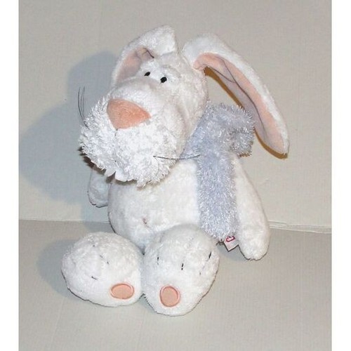 Doudou peluche lapin blanc - doudou,