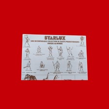 catalogue starlux prehistoire une feuille recto verso  ancien stock de magasin