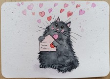 Carte postale, le chat