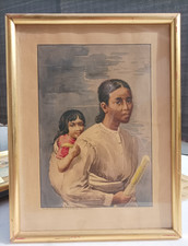 ancienne Aquarelle de JOSEPH