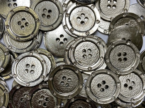 Metal button cartier rim - metal,