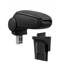 ACCOUDOIR SUR MESURE CUIR NOIR POUR SEAT LEON 2 1P DE 2005 A 2012