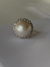 3608 – Bague Platine Perle