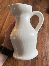 Pichet Faïence Emaillée Blanche Design & Vintage A Identifier