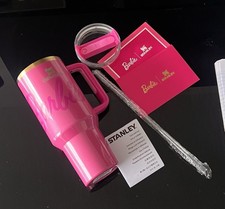 Stanley Cup x Barbie pink glitter full set 40oZ 1.18L 
