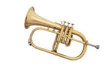 Brass flat flugelhorn - bb,