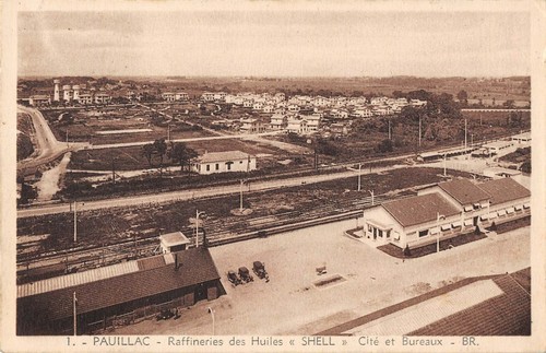 Cpa pauillac raffinerie - pauillac, des
