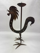 Chandelier coq en fer forgé