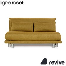 Ligne Roset Multy Tissu Canapé Trois Places Jaune Fonction Manuelle Fonction Lit