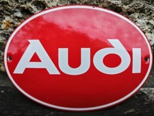 Plaque émaillée AUDI Enamel sign no Volkswagen Mercedes Bmw Saab Jaguar