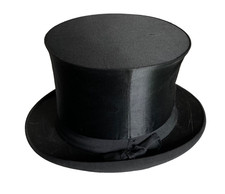 Ancien CHAPEAU HAUT de FORME Delion à Paris en SOIE