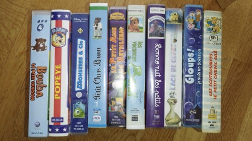 Lot vhs film enfant dessin - vhs,