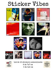 The Cure sticker – Collection Sticker Vibes lot de 13 autocollants