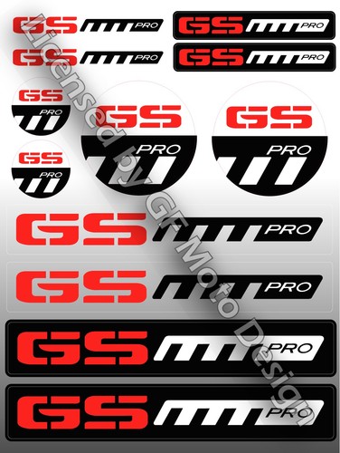 Bmw pro moto decal - bmw, gs