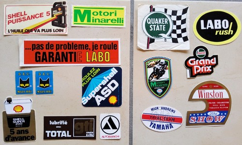 Lot autocollants ancien - lot,