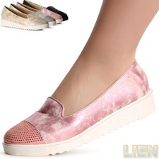 Chaussures Femme Basses Derby Plateforme Mocassins Ballerine Semelle Compensée à