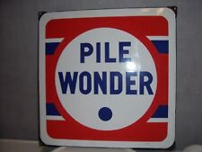 PLAQUE EMAILLE PUB WONDER