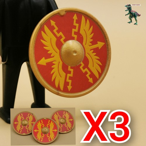 Playmobil bouclier - x3,