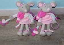 2 doudou souris pearly doudou et compagnie état neuf