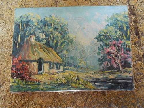 Tableau peinture couteau - au,