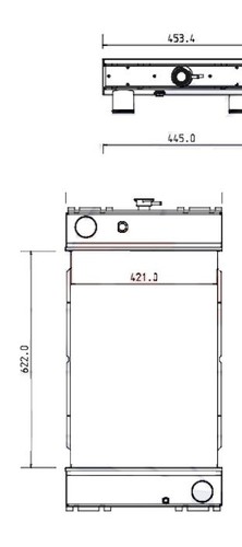 Radiateur eau generateur sdmo - radiateur,