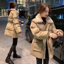 Women Winter Parkas Fur Collar