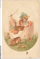 AVLP7-0496-FETES - Jeunes filles et lapin