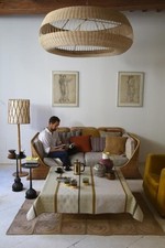 NAPPE WAX MANIA TABAC / BEIGE 175x250cm 100% COTON