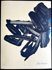 Pierre Soulages COA Original