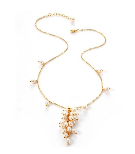Collier plaqué jaune et - or,