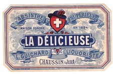 Ancienne étiquette Absinthe