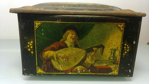 Boite fer blanc thème musique
