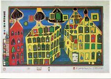 CP / POSTCARD / FRIEDENSREICH HUNDERTWASSER / ARTS VIVA MAPPE REGENTAG 