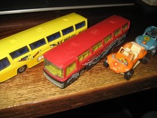 MAJORETTE 1/87 et 155 2 neoplan et 2 dune bune buggy dans l'etat