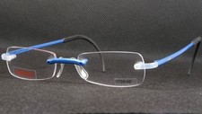 Swissflex Haribo 1799 Bleu Unique sans Bordures Lunettes Suisse Fabriqué 46mm