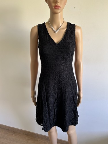 Robe noire dentelle sans - noire,