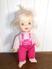 Vintage POUPEE BEBE CABRIOLES de LANSAY salopette rose