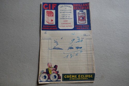 Facture ancienne publicité - ,