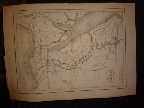 Carte egypte ancienne - -, ancienne.