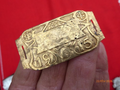 Ancienne plaque fiscale - plaque,