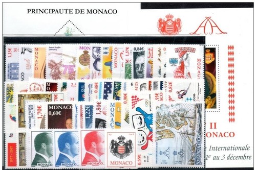 Timbre monaco année complète - timbre,